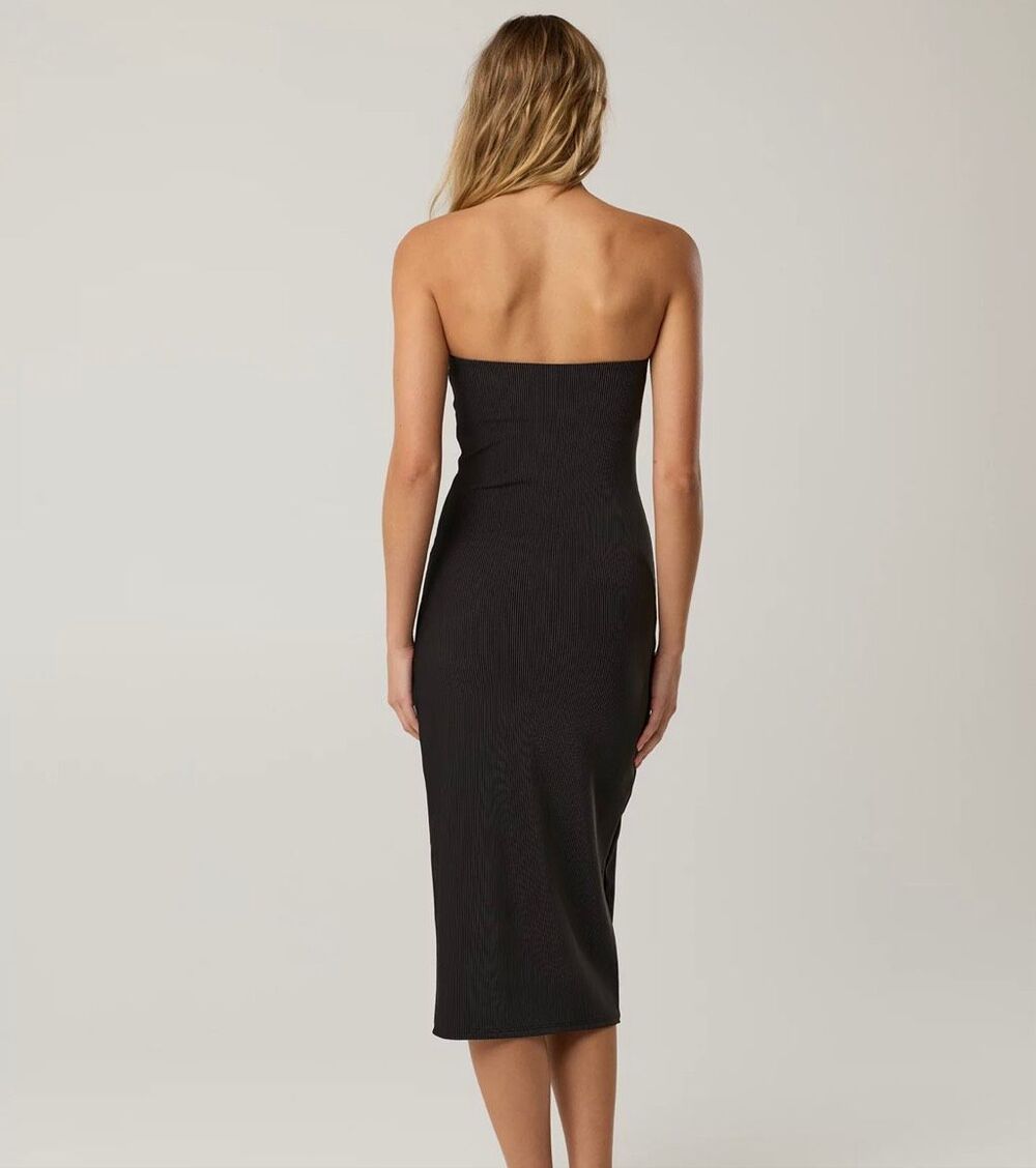 American Eagle Black Ribbed Sweater Tube Dress Size Medium New